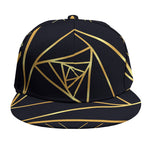 Rose Pyramid Print Snapback Cap