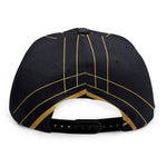 Rose Pyramid Print Snapback Cap