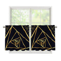 Rose Pyramid Print Tier Curtains