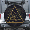 Rose Pyramid Print Tire Cover