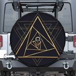 Rose Pyramid Print Tire Cover With Camera Hole