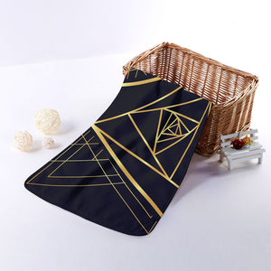 Rose Pyramid Print Towel