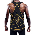 Rose Pyramid Print Training Tank Top