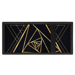 Rose Pyramid Print Trifold Wallet