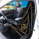 Rose Pyramid Print Waterproof Car Seat Cover