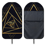 Rose Pyramid Print Waterproof Car Seat Cover