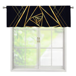 Rose Pyramid Print Window Valance