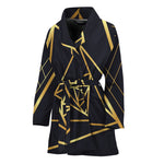 Rose Pyramid Print Women's Bathrobe