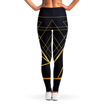Rose Pyramid Print Women's Leggings