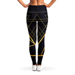 Rose Pyramid Print Women's Leggings