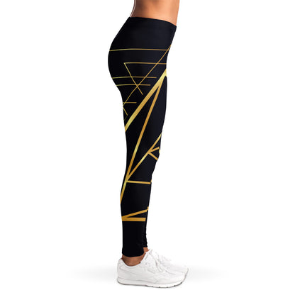 Rose Pyramid Print Women's Leggings