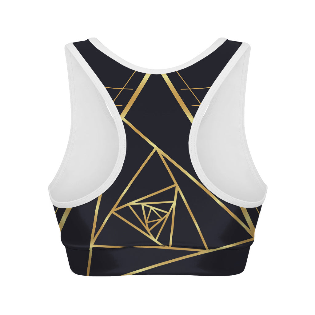 Rose Pyramid Print Women's Sports Bra