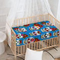 Rose Sugar Skull Pattern Print Baby Crib Sheet