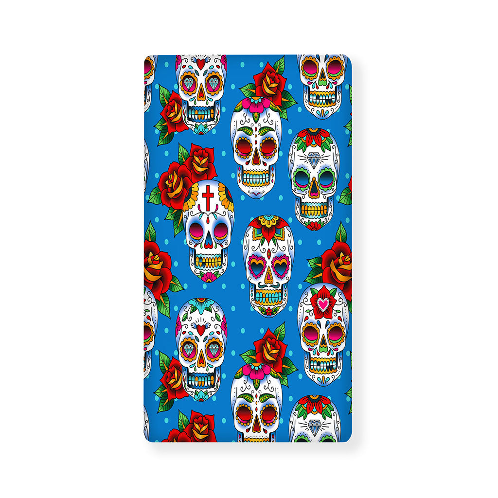 Rose Sugar Skull Pattern Print Baby Crib Sheet