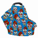 Rose Sugar Skull Pattern Print Baby Seat Cover