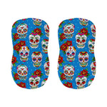 Rose Sugar Skull Pattern Print Bar Stool Covers