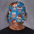 Rose Sugar Skull Pattern Print Baseball Cap
