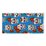 Rose Sugar Skull Pattern Print Beach Towel