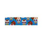 Rose Sugar Skull Pattern Print Bed Runner