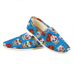 Rose Sugar Skull Pattern Print Casual Shoes