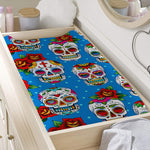 Rose Sugar Skull Pattern Print Changing Pad Cover