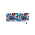 Rose Sugar Skull Pattern Print Extended Mouse Pad