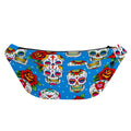 Rose Sugar Skull Pattern Print Fanny Pack