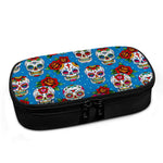 Rose Sugar Skull Pattern Print Insulin Cooler Travel Case