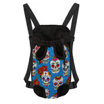 Rose Sugar Skull Pattern Print Pet Carrier Backpack