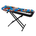 Rose Sugar Skull Pattern Print Piano Keyboard Cover