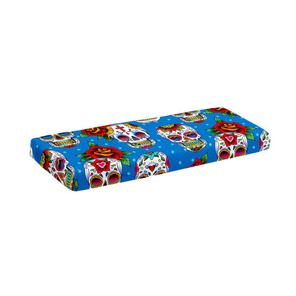 Rose Sugar Skull Pattern Print Piano Keyboard Cover