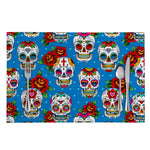Rose Sugar Skull Pattern Print Placemat