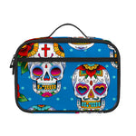 Rose Sugar Skull Pattern Print Portable Lunch Bag