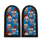 Rose Sugar Skull Pattern Print Skillet Handle Cover