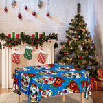 Rose Sugar Skull Pattern Print Tablecloth