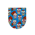 Rose Sugar Skull Pattern Print Toilet Lid Cover