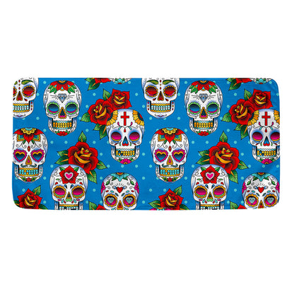 Rose Sugar Skull Pattern Print Towel