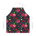 Roses Floral Flower Pattern Print Adjustable Apron