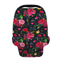 Roses Floral Flower Pattern Print Baby Seat Cover
