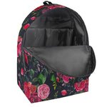Roses Floral Flower Pattern Print Backpack