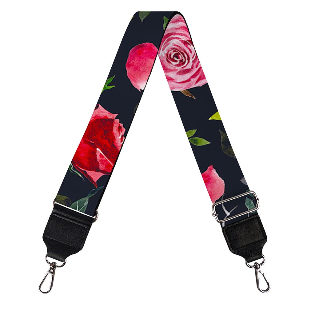 Roses Floral Flower Pattern Print Bag Strap