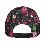 Roses Floral Flower Pattern Print Baseball Cap