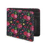 Roses Floral Flower Pattern Print Bifold Wallet