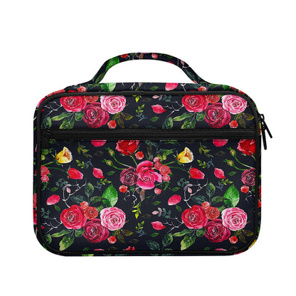 Roses Floral Flower Pattern Print Briefcase Bible Bag