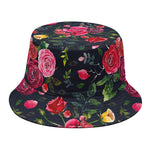 Roses Floral Flower Pattern Print Bucket Hat