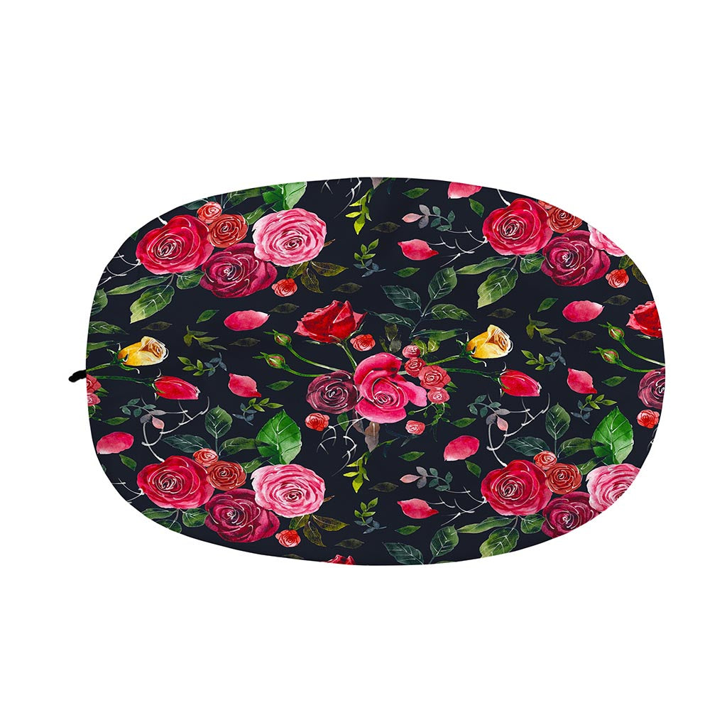 Roses Floral Flower Pattern Print Car Side Mirror Covers