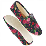 Roses Floral Flower Pattern Print Casual Shoes