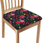 Roses Floral Flower Pattern Print Chair Cushion Cover