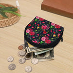 Roses Floral Flower Pattern Print Coin Purse