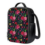 Roses Floral Flower Pattern Print Crossbody Lunch Bag